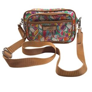 Lily Bloom Crossbody Bag Small Multicolor Floral Recycled Eco Friendly Purse